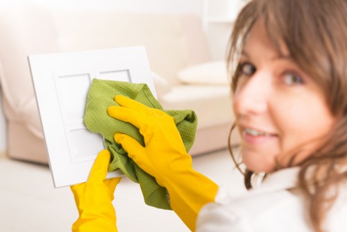 Detailed post-construction cleaning in an Enfield property